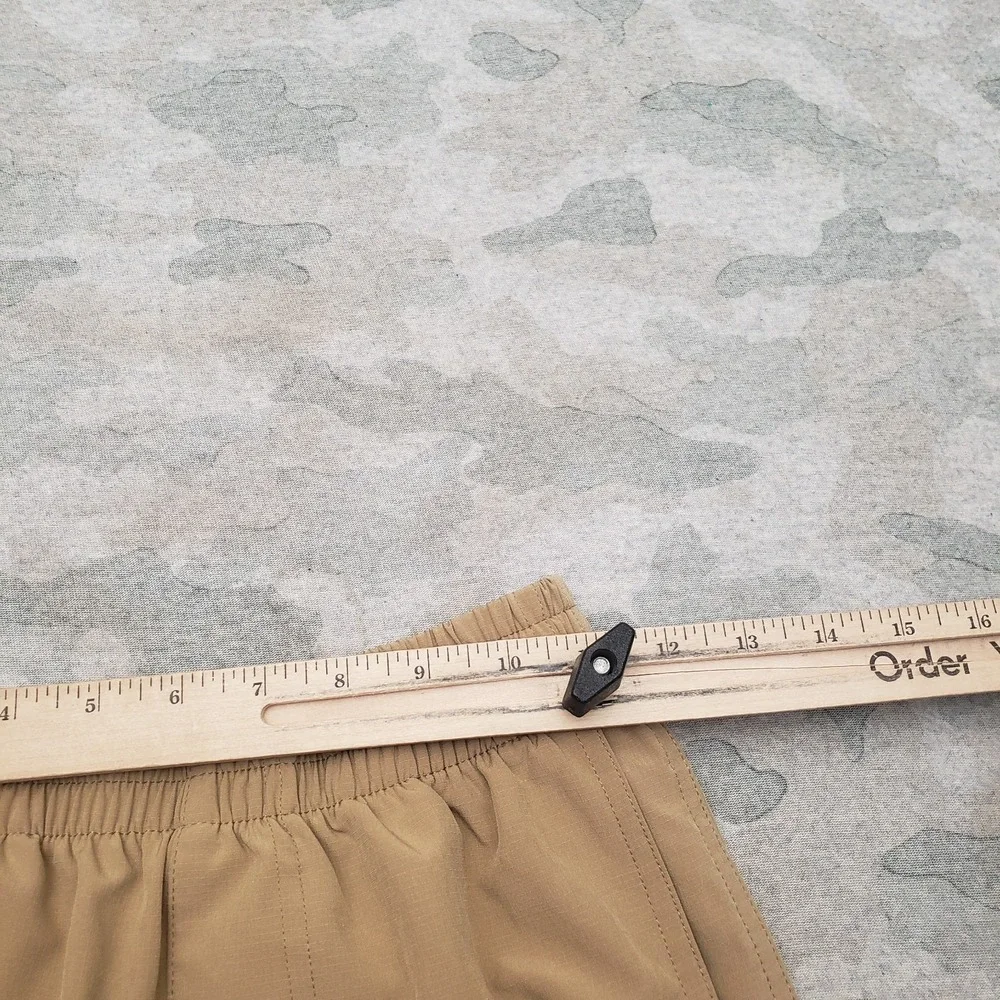 Carhartt Shorts Youth Medium Tan Cargo Pockets Drawstring Workwear